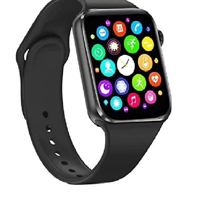 T500 Smart Watch Bluetooth Smart Wrist Watch with Touch Screen for Smartphones Bluetooth Smart Unisex Watch for Boys Girls Mens and Womens Smart Watch Black Color